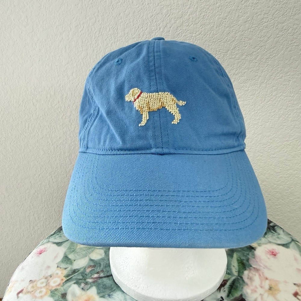 Smathers & Branson Dog Golden Lab Retriever Hat Needlepoint Prep Beach Coastal